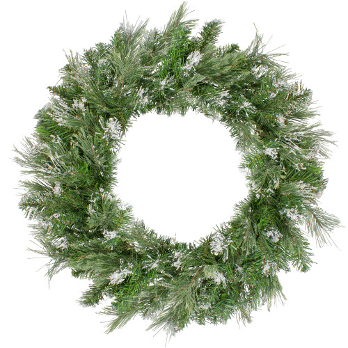Snow Mountain Pine Artificial Christmas Wreath - 24" - Unlit