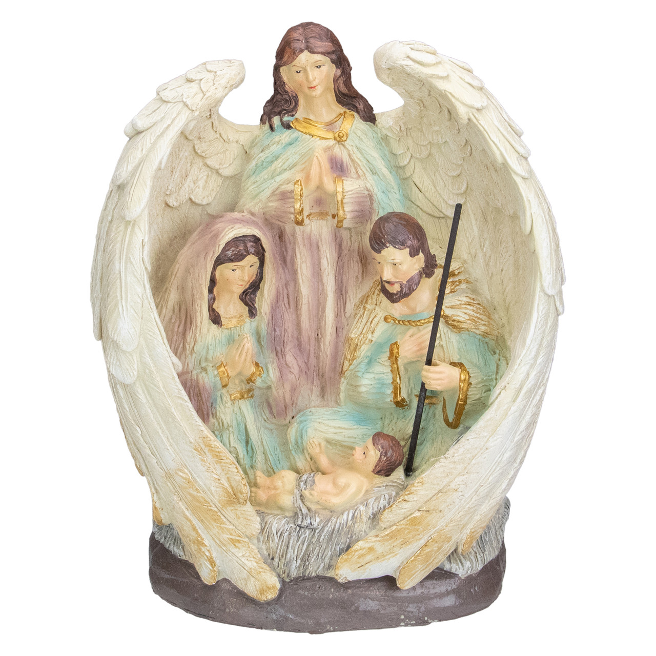 Holy Family and Angel Christmas Nativity Decoration - 11.25��