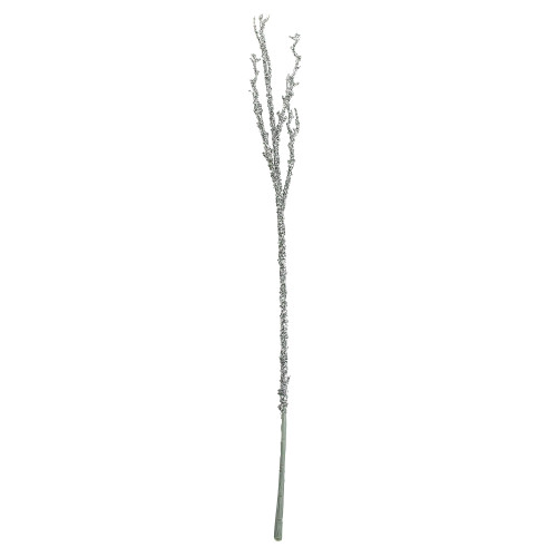 31" Glittered Silver Artificial Twig Christmas Spray