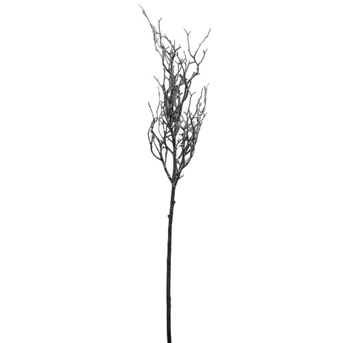 43" Brown and White Frosted Artificial Christmas Poplar Tree Branch
