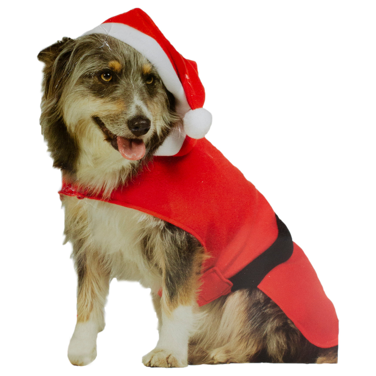32" Santa Claus Dog Costume With a Hat - Size: M