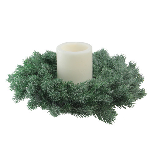 Real Touch?? Frosted Pine Artificial Christmas Wreath - 16" - Unlit