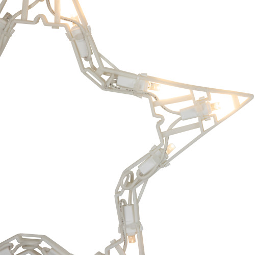 LED Lighted Twinkle Star Icicle Christmas Lights - 9.25' White Wire - 10ct