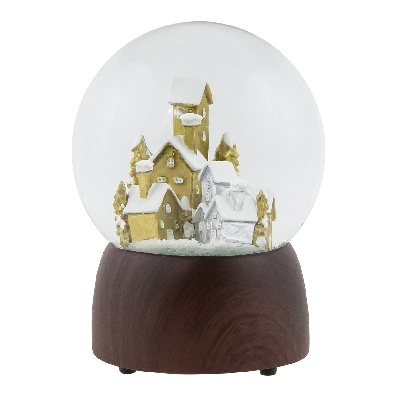 Christmas Village in the Woods Musical Snow Globe - 6.5"