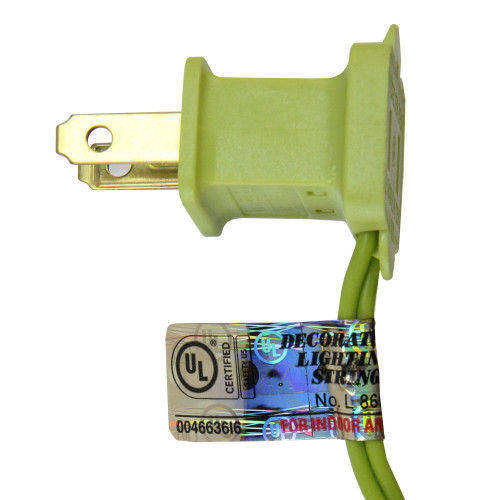 50-Count Clear Mini Christmas Light Set, 14ft Green Wire