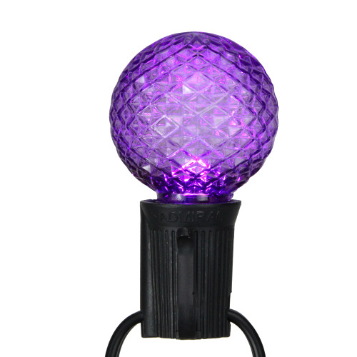 Pack of 25 Faceted LED G40 Multi-Color Christmas Replacement Bulbs