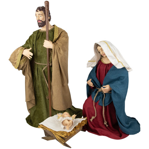 3-Piece Holy Family Nativity Christmas Figurine Set - 36"