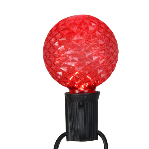 Pack of 25 Faceted LED G50 Multi-Color Christmas Replacement Bulbs