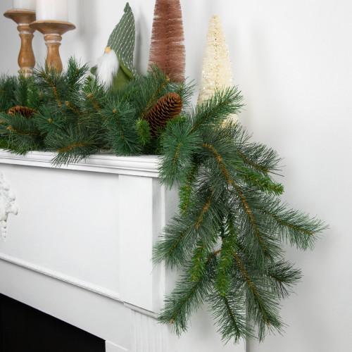 Pine and Pine Cones Artificial Christmas Garland - 9' x 12" - Unlit