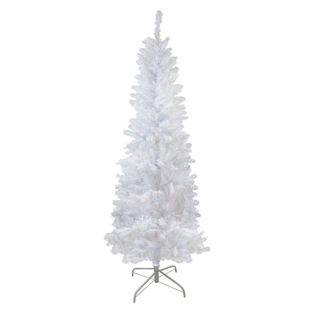 6' Pencil White Spruce Artificial Christmas Tree - Unlit