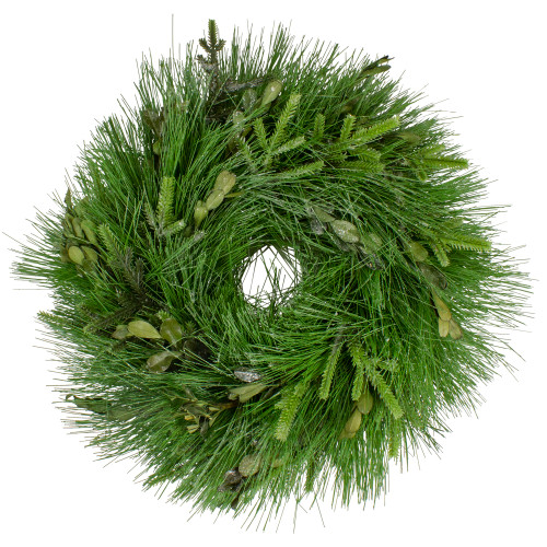 Real Touch?? Pine Sprigs and Winter Foliage Artificial Christmas Wreath - 12" - Unlit