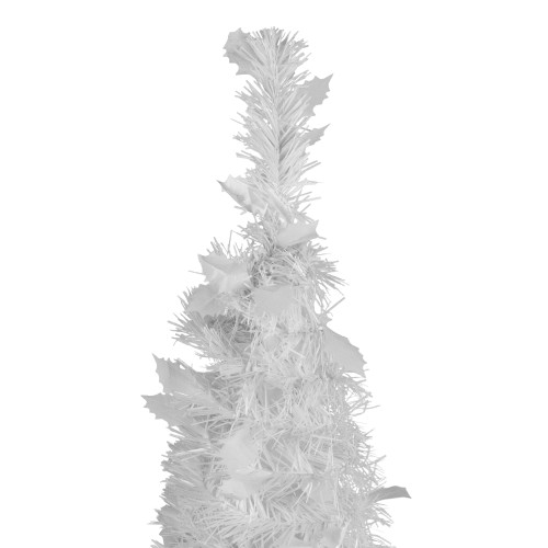 4' White Tinsel Pop-Up Artificial Christmas Tree, Unlit