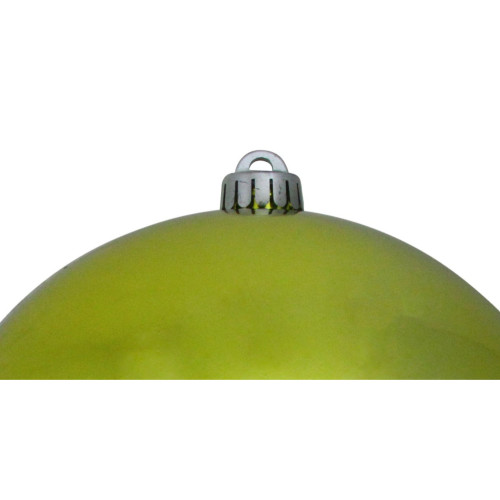 Shiny Shatterproof Commercial Christmas Ball Ornament - 8" (200mm) - Kiwi Green