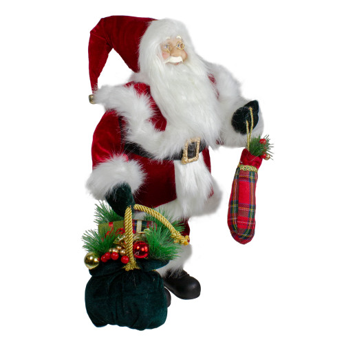 18" Standing Santa with Presents Christmas Figure