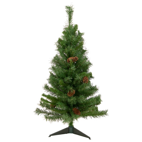 3' Black River Pine Artificial Medium Profile Christmas Tree, Unlit