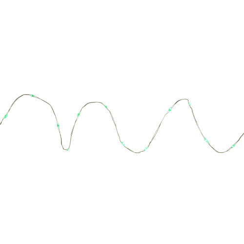 100ct Green LED Micro Fairy Lights, 16ft Copper Wire