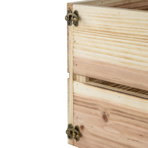 18" Wood Crate "Lay Presents at My Feet" Christmas Tree Collar