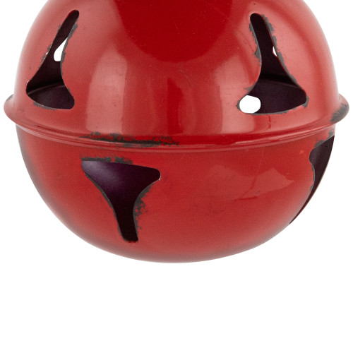 Jingle Bell Hanging Christmas Ornament - 4" - Red