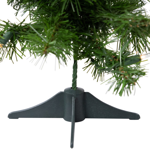 18" Pre-Lit Medium Blackwater Fir Artificial Christmas Tree, Clear Lights