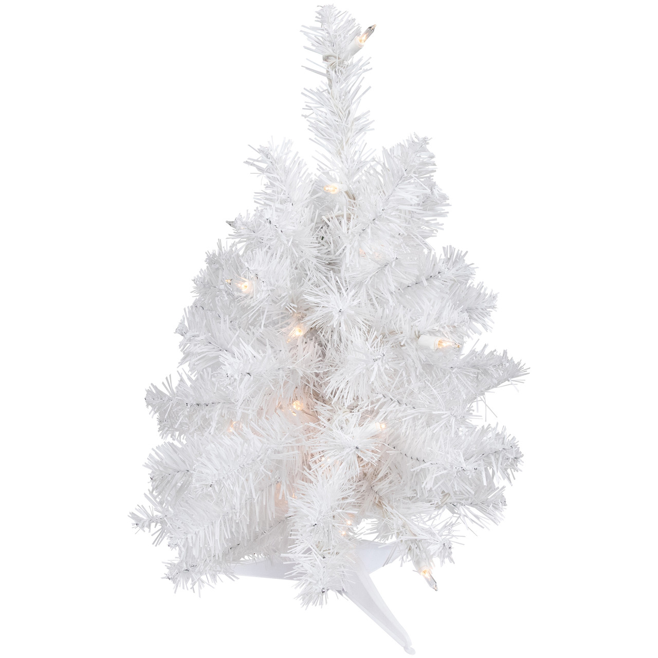Pre-Lit Medium Artificial Christmas Tree - 18" - Clear Lights