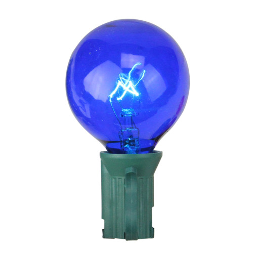 Pack of 4 Transparent Multi-Color G40 Globe Christmas Replacement Bulbs