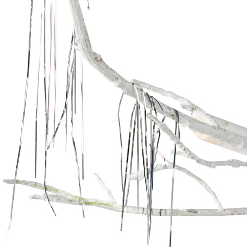 1000ct Silver Tinsel Icicle Strands - 18" Christmas Decorations