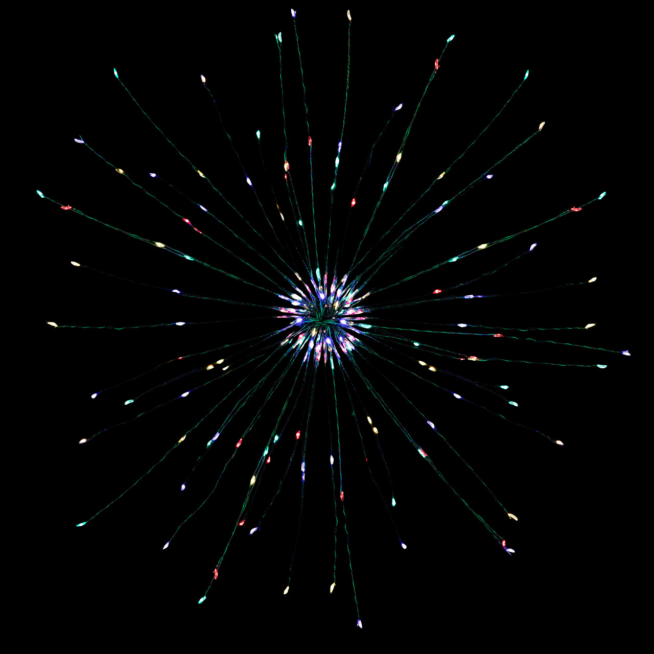 20" LED Lighted Firework Branch Christmas Decoration, Multi-Color Lights