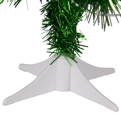 2' Pre-Lit Paradise Lime Green Tinsel Pine Artificial Christmas Tree - Clear Lights
