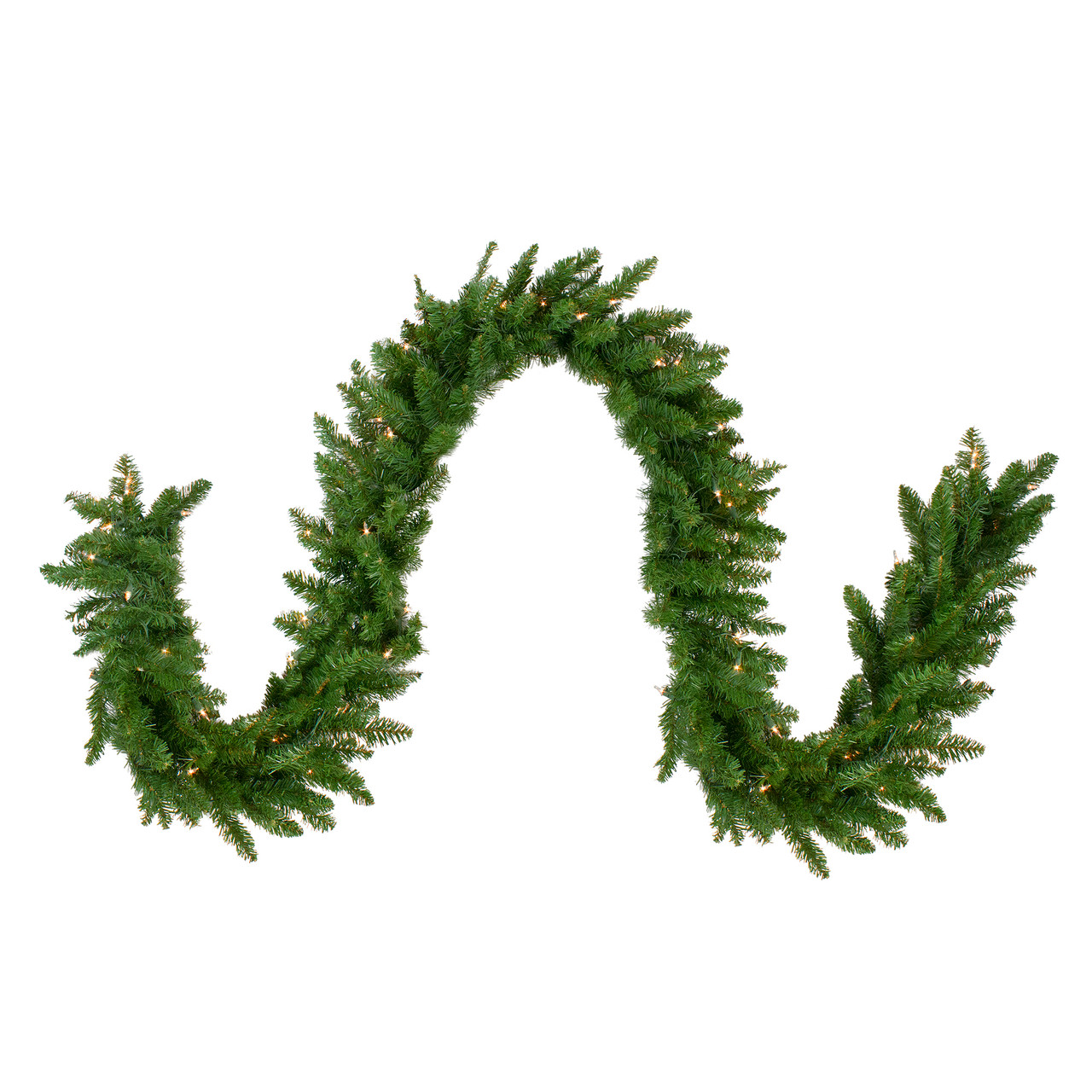 Pre-Lit Eastern Pine Artificial Christmas Garland - 9' x 12" - Clear Lights