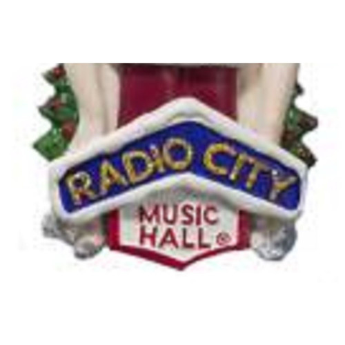 6" Red and White Radio City Rockettes with Santa Claus Christmas Ornament
