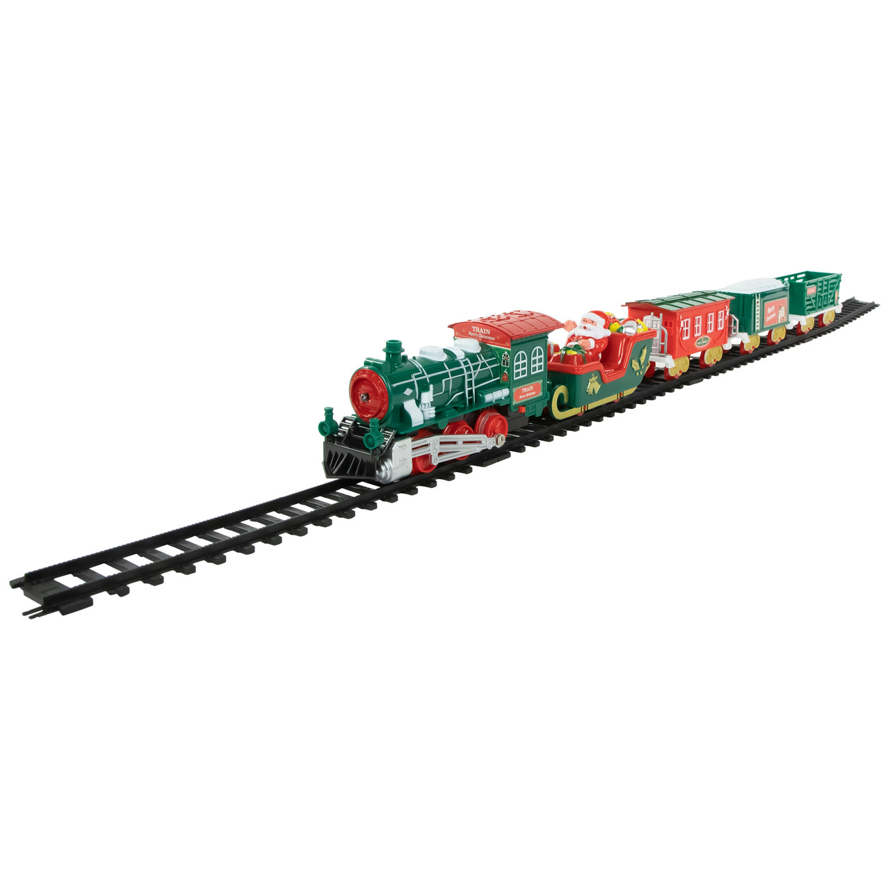 30 Pc Battery Operated Lighted and Animated Classic Christmas Train Set with Music