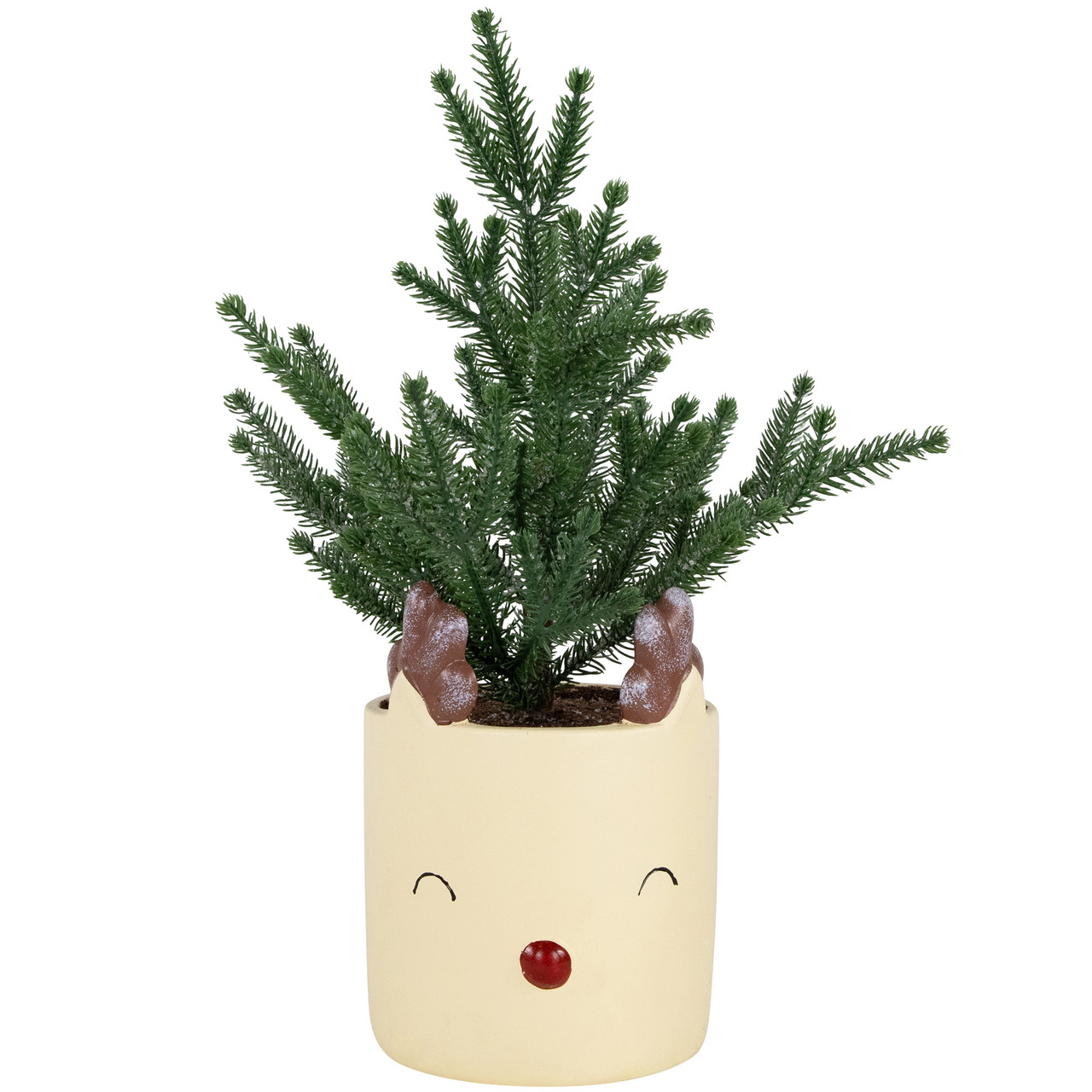 Mini Artificial Christmas Tree in Reindeer - 14.25" - Unlit
