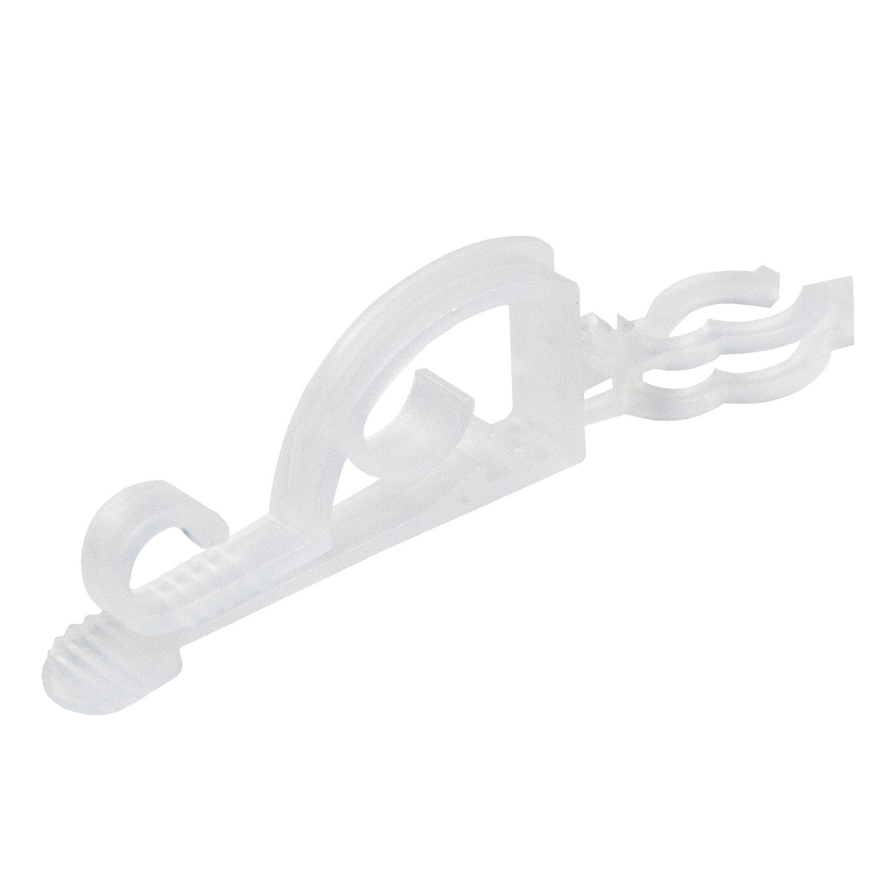 Set of 75 Clear Max Pro Anywhere Christmas Light Clips - 4"