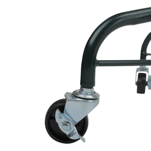 Green Metal Rolling Christmas Tree Stand for 9' - 12' Artificial Trees