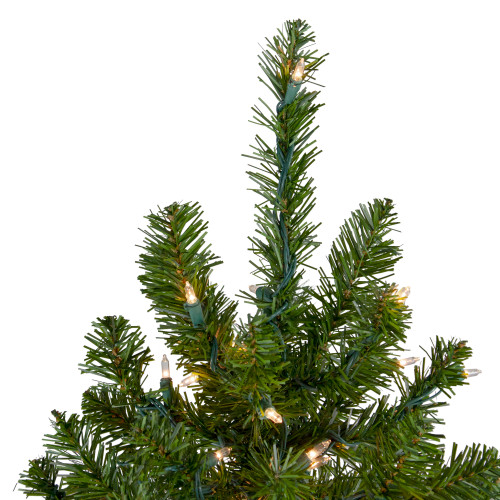 5' Pre-Lit Medium Canadian Pine Artificial Christmas Tree, Clear Lights