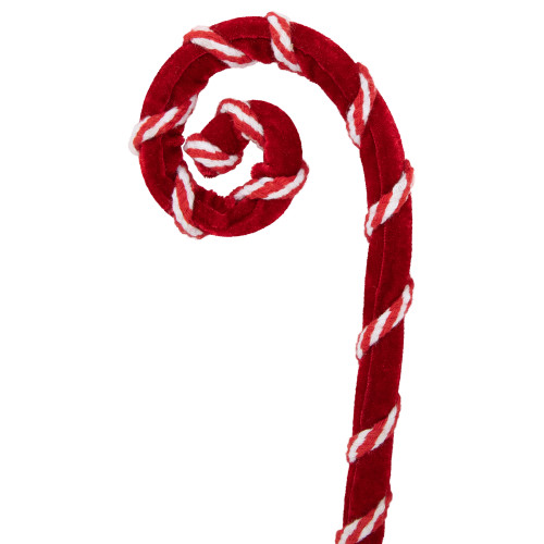 27" Red and White Candy Cane Curls Christmas Spray