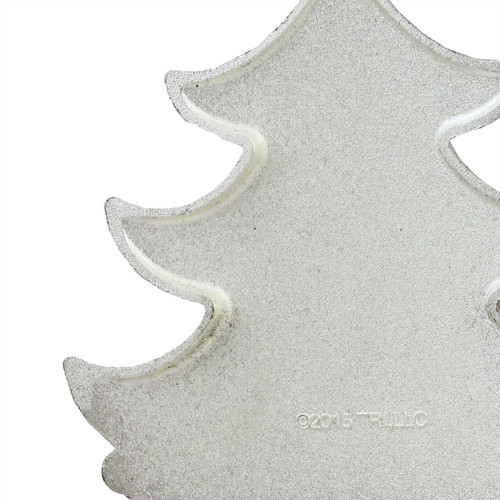 3" Silver Plated DOTS Candy Logo Christmas Tree Ornament with European Crystals