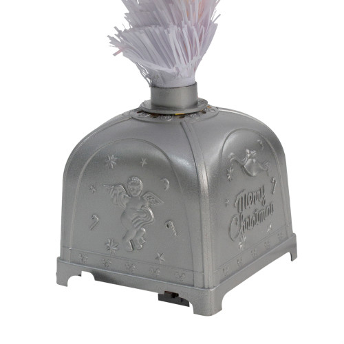 Pre-Lit Color Changing Fiber Optic Artificial Christmas Tree - 4' - White - Multicolor LED Lights