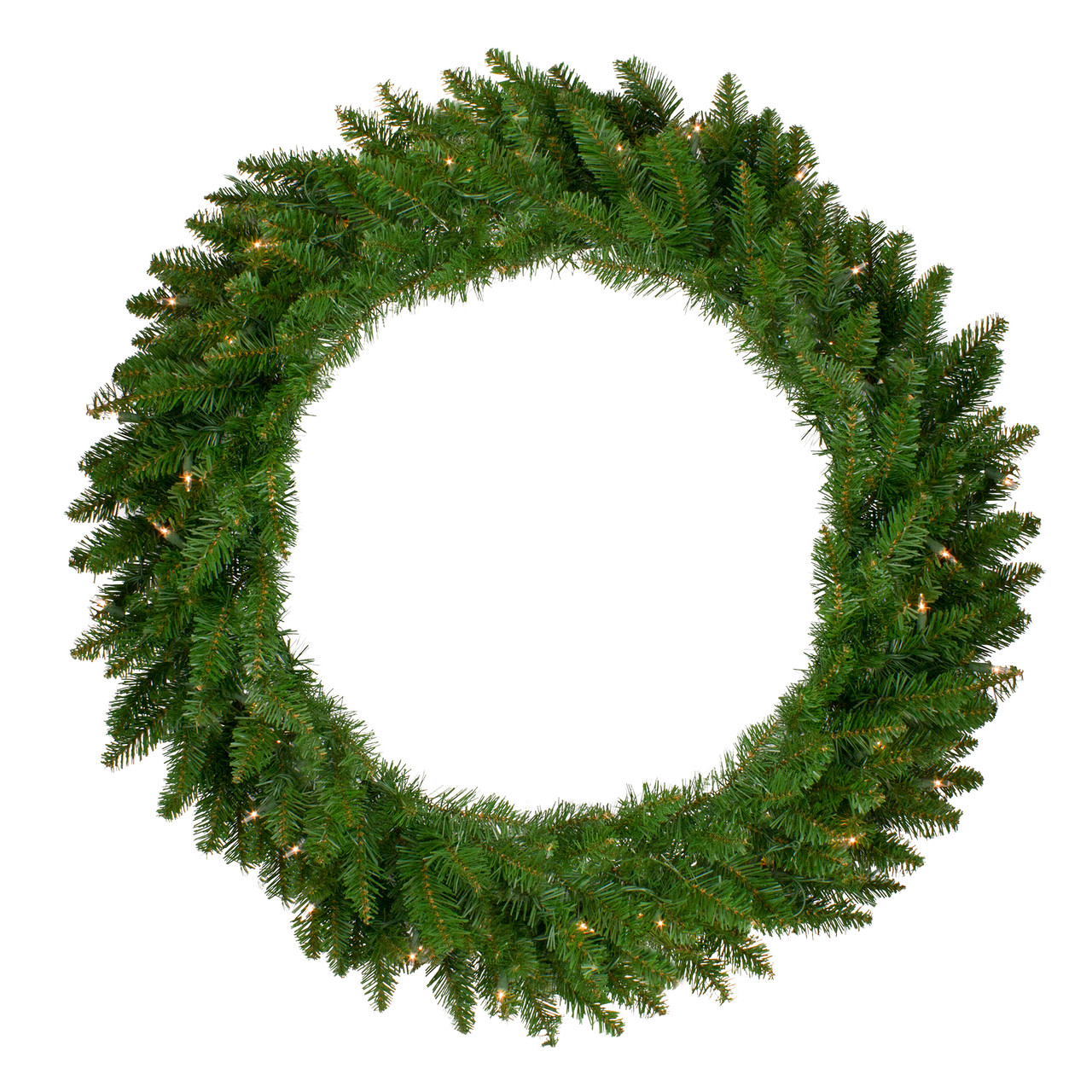 Pre-Lit Eastern Pine Artificial Christmas Wreath - 36" - Clear Lights