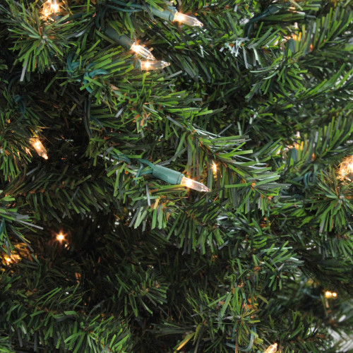 5' Pre-Lit Medium Canadian Pine Artificial Christmas Tree, Clear Lights