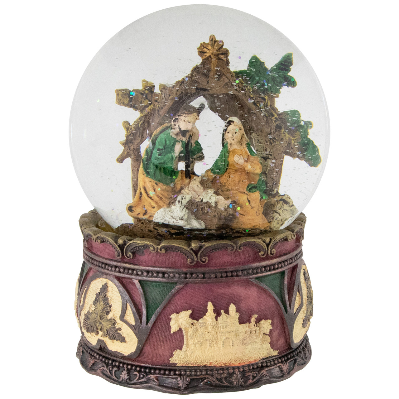 Holy Family Nativity Scene Christmas Snow Globe - 5.75"