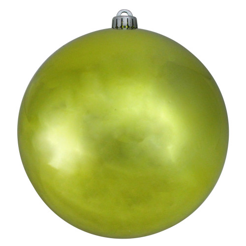Shiny Shatterproof Commercial Christmas Ball Ornament - 8" (200mm) - Kiwi Green