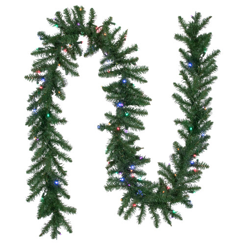 9' x 12" Pre-Lit Winona Fir Artificial Christmas Garland, Multi LED Lights