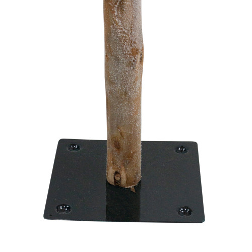 6' Pre-Lit Flocked Alpine Artificial Christmas Tree, Clear Lights