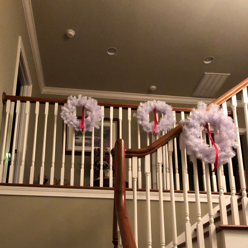 White Crystal Spruce Artificial Christmas Wreath - 20" - Unlit