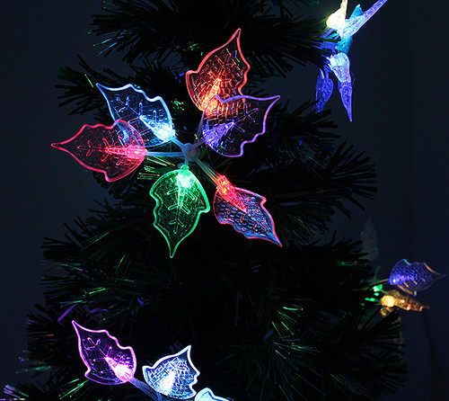 3' Pre-Lit Medium Fiber Optic Floral Artificial Christmas Tree - Multi-Color Lights