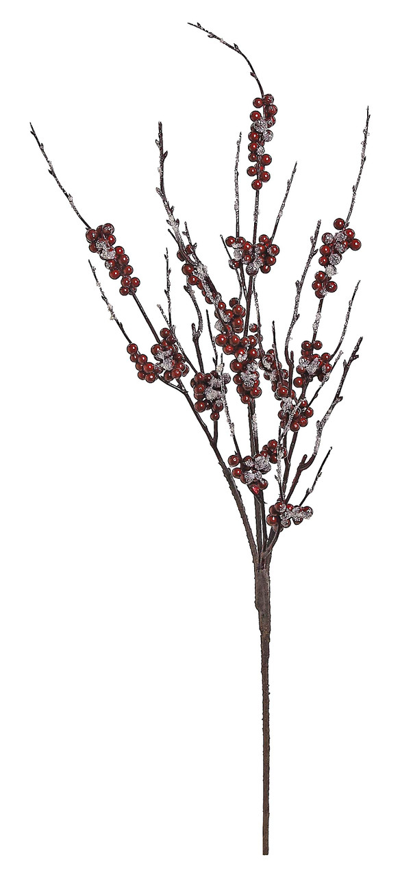 Frosted Berry Artificial Christmas Spray 28"