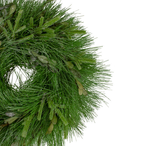 Real Touch?? Pine Sprigs and Winter Foliage Artificial Christmas Wreath - 12" - Unlit