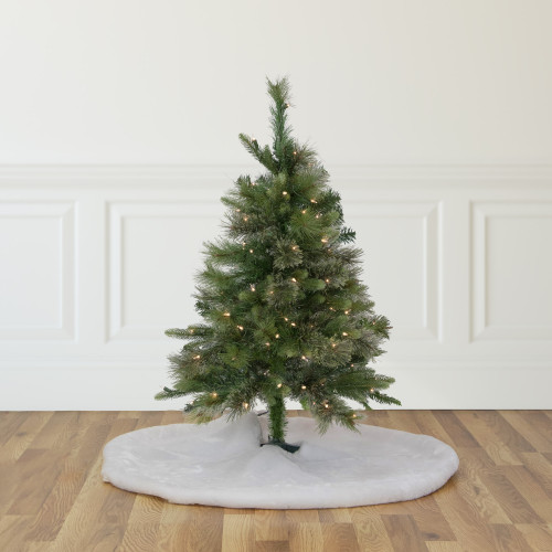 3' Pre-Lit Kingston Cashmere Pine Full Artificial Christmas Tree, Clear Lights
