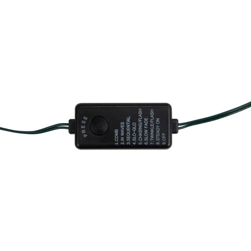 200ct Multi-Function Warm White Christmas Fairy Lights, 64.5ft Green Wire